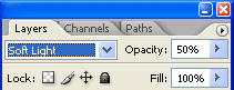Change layer blending mode